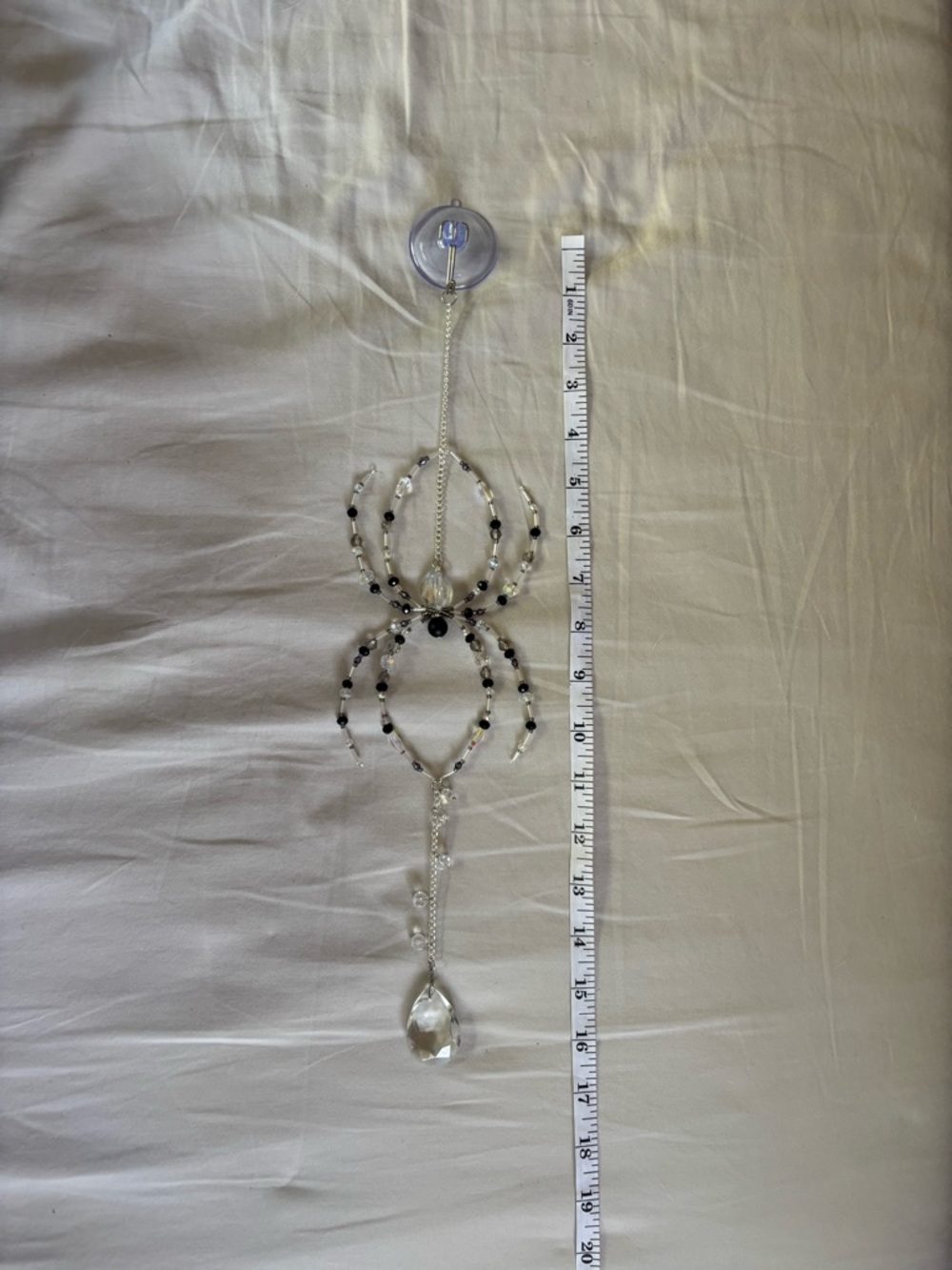 Crystal Beaded Spider Suncatcher - Picture 10 of 10